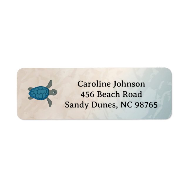 Turtles Design Label (Front)