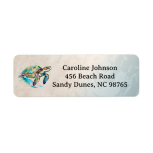 Turtles Design Label