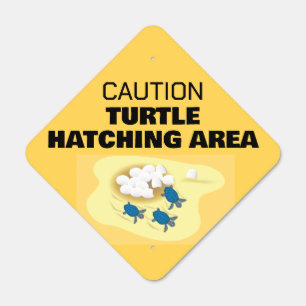 Turtles Design Metal Parking Sign