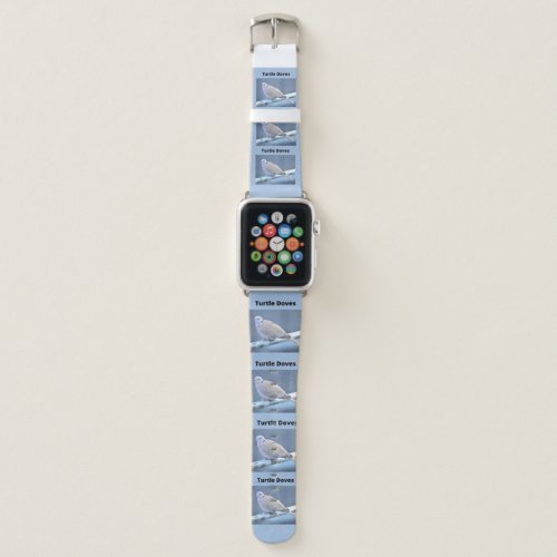 Turtles Doves Peace and Love Birds Apple Watch Band