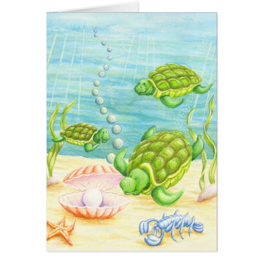 Turtles Find a Pearl Cards (Front)