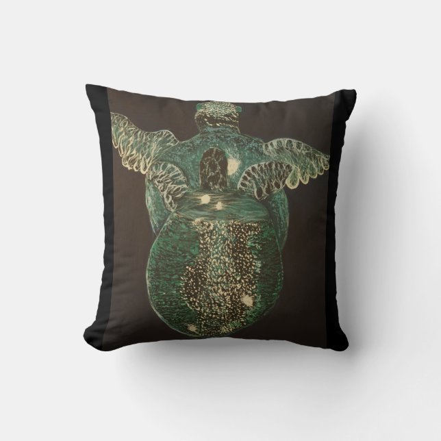 Turtles Lovers Throw Pillow (Front)