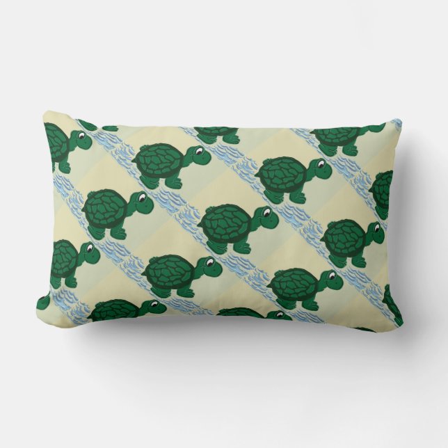 Turtles Lumbar Pillow (Front)