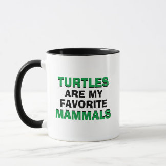 Turtles Mammals Coffee Cheese Biology Joke Funny Mug
