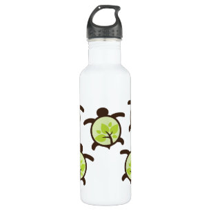 Turtles Organic Planet Aluminum Stainless Steel Water Bottle