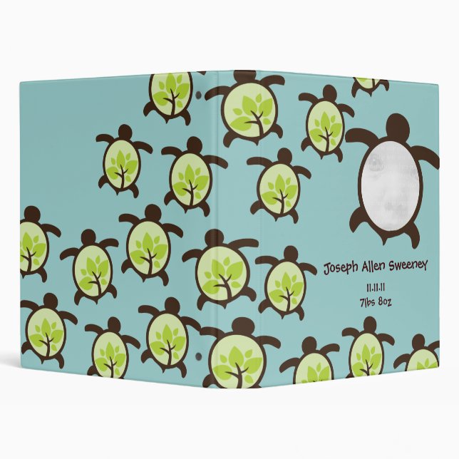 Turtles Organic Planet Baby Photo Album BInder (Background)