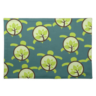 Turtles Organic Planet Custom Table Placemat
