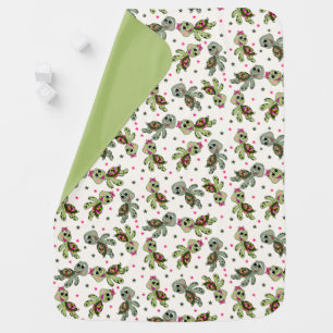 Turtles pattern baby blanket