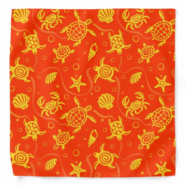 Turtles Pattern Bandana (Front)