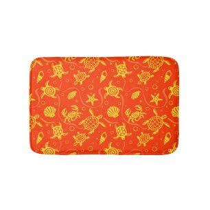 Turtles Pattern Bathroom Mat