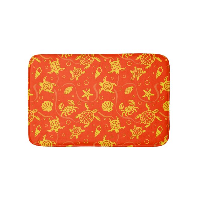 Turtles Pattern Bathroom Mat (Front)