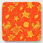 Turtles Pattern Beverage Coaster