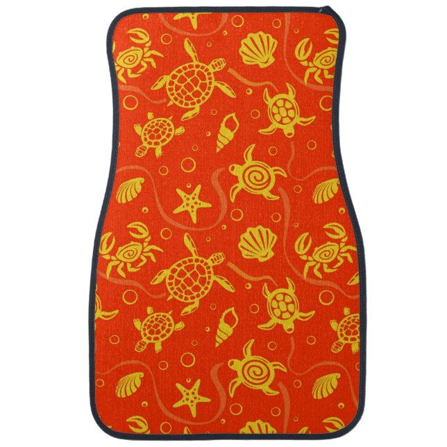 Turtles Pattern Car Mat (Front)