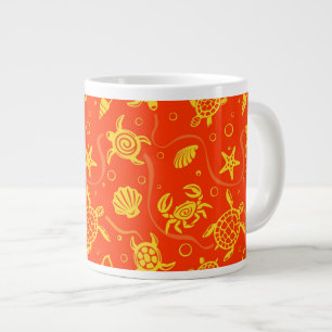 Turtles Pattern Giant Coffee Mug