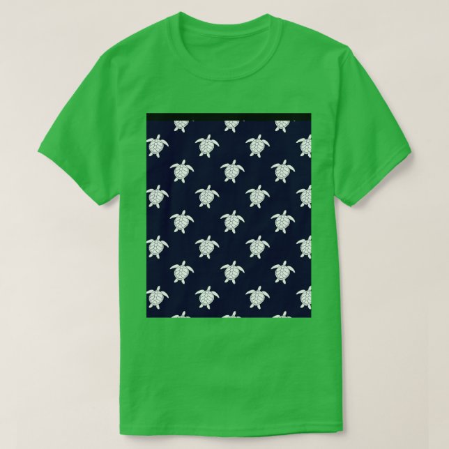 Turtles Pattern Graphic T-Shirt (Design Front)
