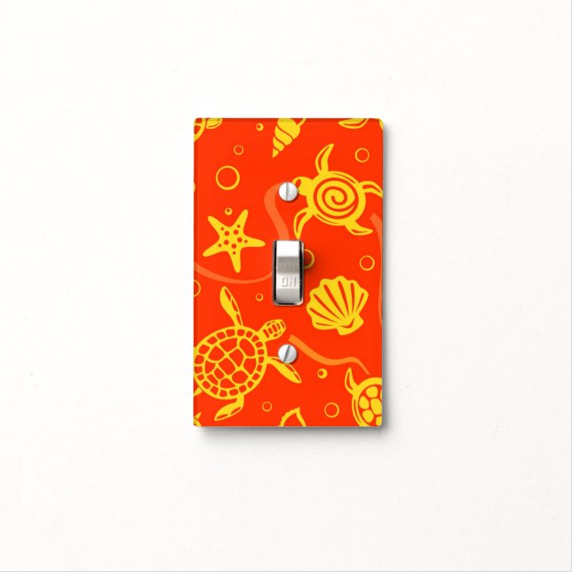 Turtles Pattern Light Switch Cover (In Situ)