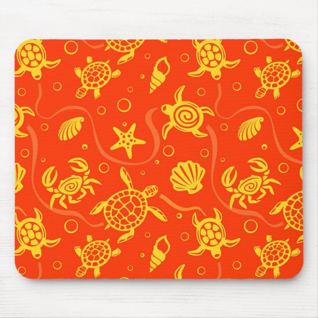 Turtles Pattern Mouse Pad (Front)