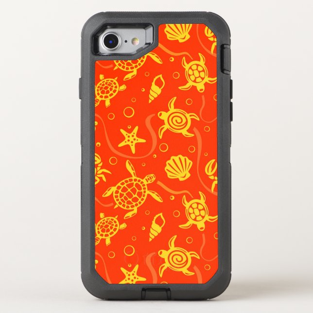 Turtles Pattern Otterbox iPhone Case (Back)
