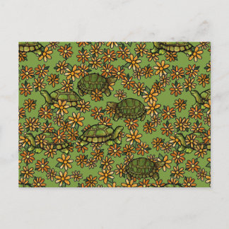 Turtles Pattern Postcard