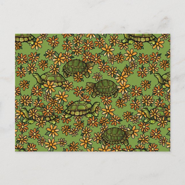 Turtles Pattern                                    Postcard (Front)
