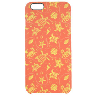 Turtles Pattern Clear iPhone 6 Plus Case