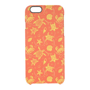Turtles Pattern Clear iPhone 6/6S Case