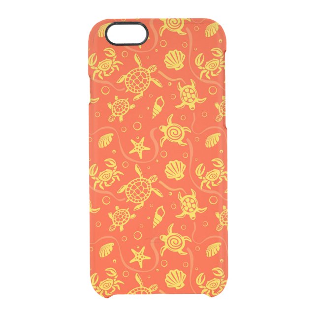 Turtles Pattern Uncommon iPhone Case (Back)
