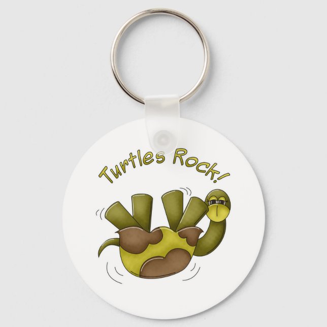 Turtles Rock Keychain (Front)