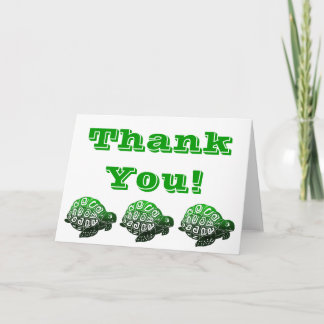 Turtles Thank You Card