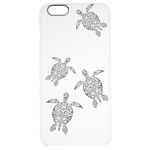 Turtles Tribal Tatoo Animal Clear iPhone 6 Plus Case