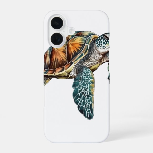 Turtles Underwater Design For Diver Iphone Case (Back)