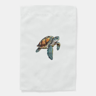 Turtles Underwater Design For Divers Garden Flag