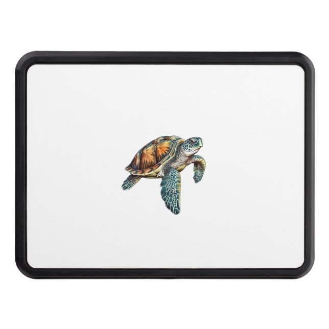 Turtles Underwater Design For Divers Hitch Cover (Front)