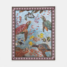 Turtles With Ocean Animals