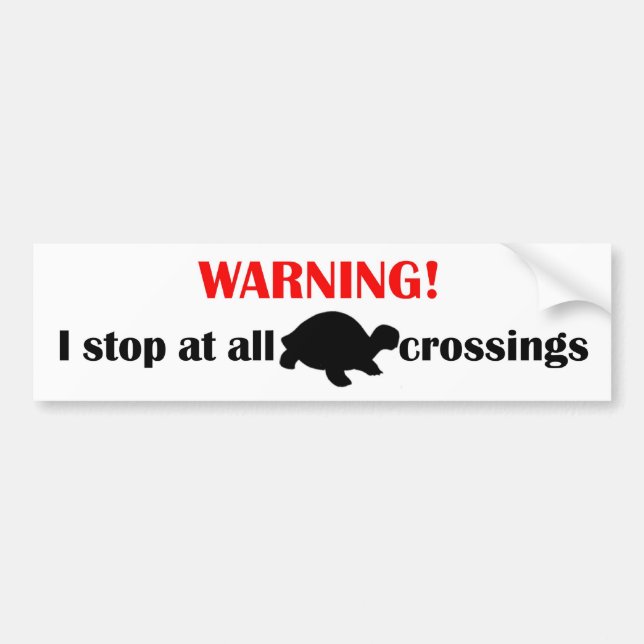TurtleXing Bumper Sticker (Front)