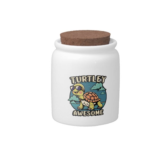 Turtley Awesome  Candy Jar (Front)