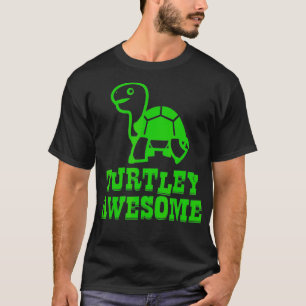 TURTLEY AWESOME Funny Turtle Lover Boys Girls Kid T-Shirt
