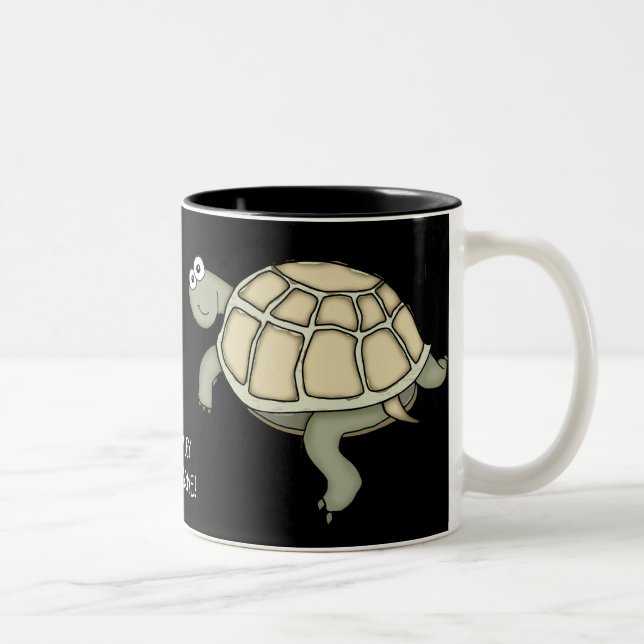 TURTLEY AWESOME turtle gift mug! Two-Tone Coffee Mug (Right)