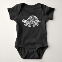 Turtley Awesome Turtle Pun Tortoise Baby Bodysuit