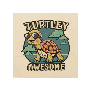 Turtley Awesome Wood Wall Art
