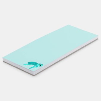 Turtley cool baby sea turtle magnetic notepad | Zazzle