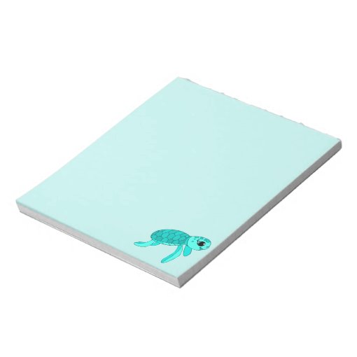 Turtley cool baby sea turtle notepad | Zazzle