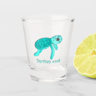 Turtley cool baby sea turtle shot glass