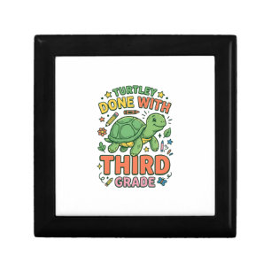 Turtley Done With Third Grade Turtle School Shirt_ Gift Box