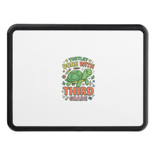 Turtley Done With Third Grade Turtle School Shirt_ Hitch Cover