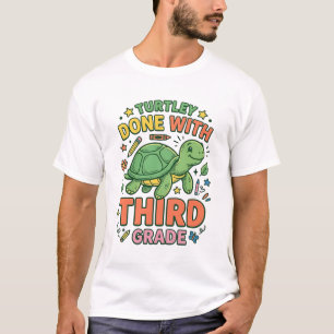 Turtley Done With Third Grade Turtle School Shirt_ T-Shirt