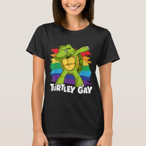 Turtley Gay Pride Rainbow Flag LGBT Community LGBT T_Shirt
