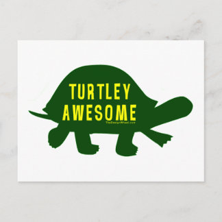 Turtley Totally Awesome Postcard