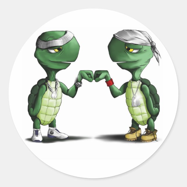 Turttles Classic Round Sticker (Front)