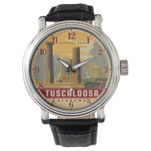 Tuscaloosa Alabama Capitol Park Travel Poster Watch